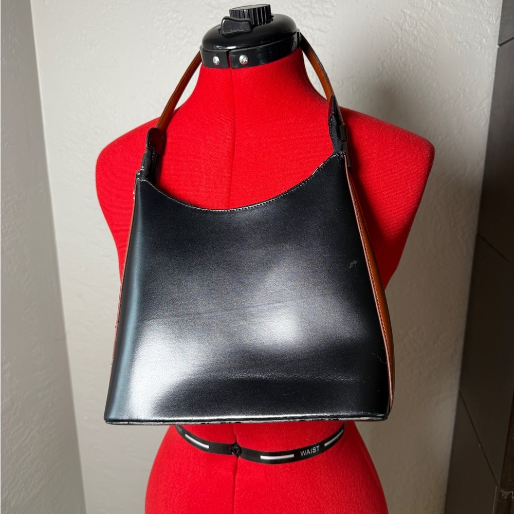 Vintage Daniela Moda Patchwork Leather Shoulder B… - image 6